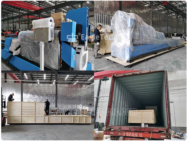 cnc tube plasma cutting machine packing and shipment process