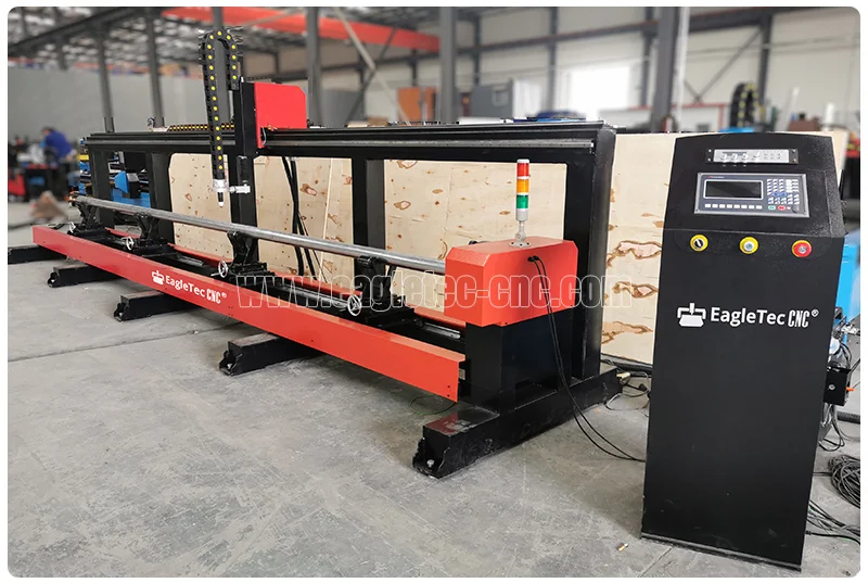 cnc plasma rotary cutter for round pipes cutting