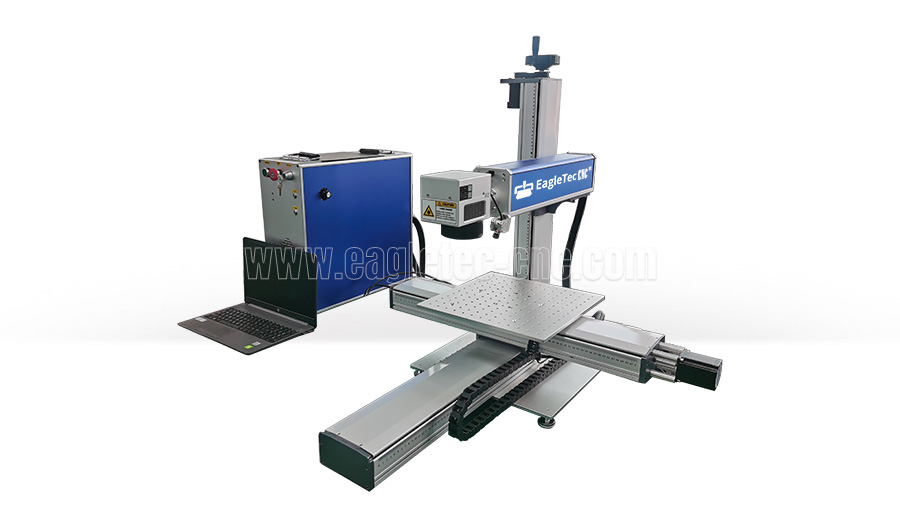 fiber laser marking machine with xy sliding table