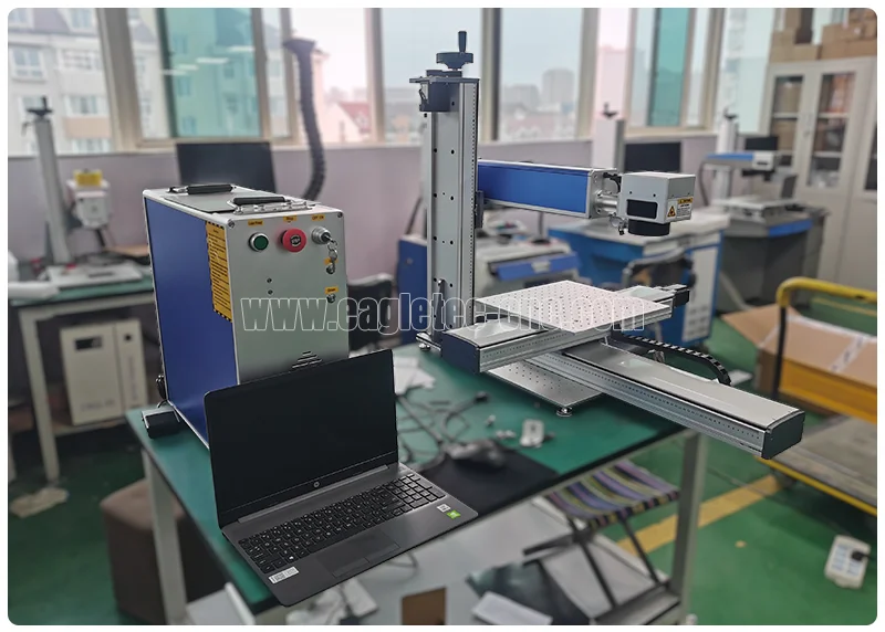 fiber laser engraving machine with table moving option