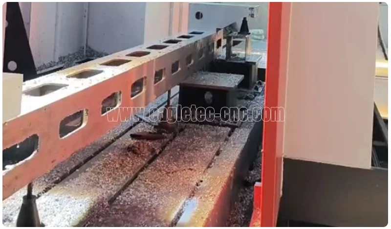 drilled and milled beam project by cnc gantry milling machine 