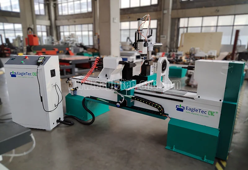 EagleTec CNC wood lathe EA-TL1530T2 ready in the plant