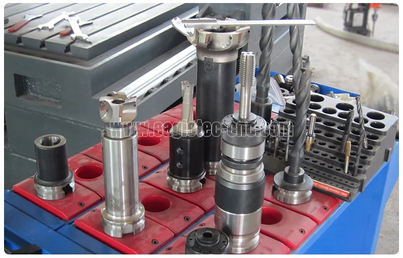 typical tool set for drilling taping and milling