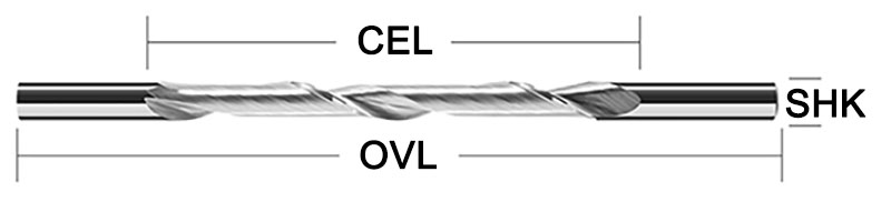 double-ended spiral router bit set sketch map