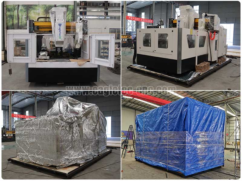 packing process of cnc drill mill machine